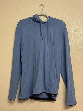 Coolibar Oasis Pullover Hoodie in Heather Blue